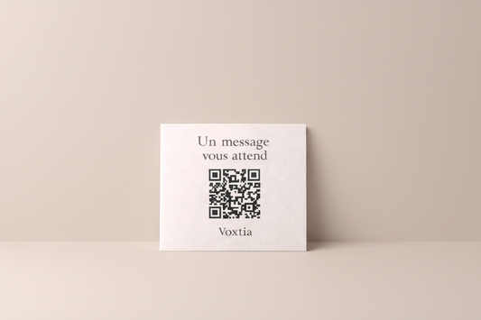 Cadeau émotionnel Message vocal ou vidéo-QR code